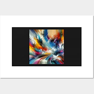 Colorful Emotion: Abstract Expressionist Art Posters and Art